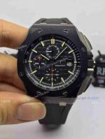 Swiss 3126 Audemars Piguet Royal Offshore Black Carbon Fiber Black Rubber Watch  